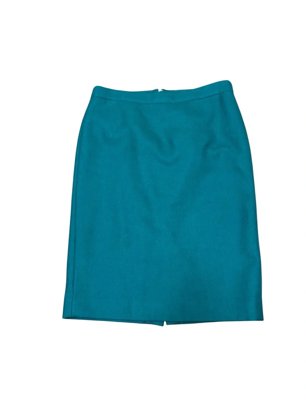 J.Crew Women’s No. 2 Wool Pencil Skirt Emerald Green Size 10T Fall Office Work
